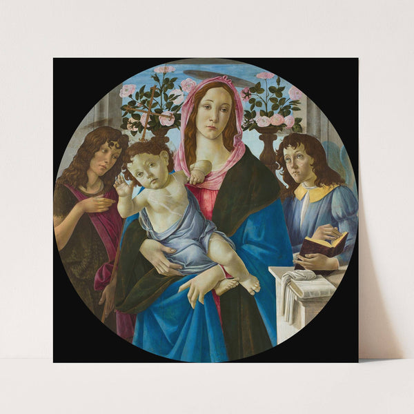 Madonna with Child, St. John the Baptist and Angel by Sandro Botticelli