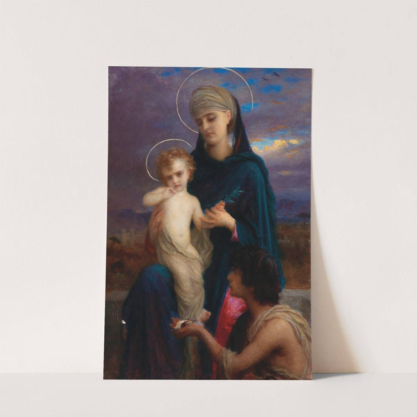 Madonna With Christ Child And A Boy by Ernest Hébert