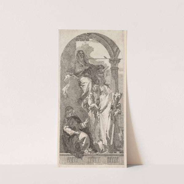 Madonna with Saints Agnes, Catherine and Rosa (c. 1750s) by Giovanni Domenico Tiepolo