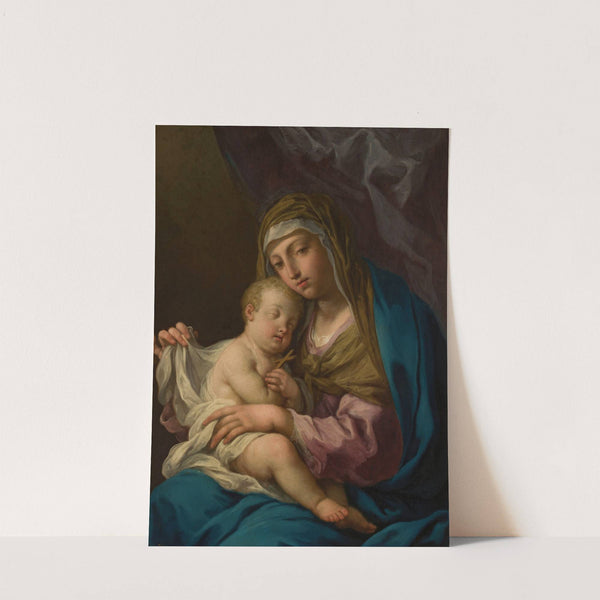 Madonna with sleeping Child Jesus by Angelo Trevisani
