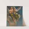 Two Angels In Flight by Giovanni Battista Tiepolo