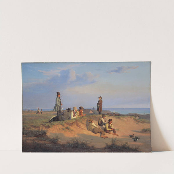 Mænd af Skagen en sommeraften i godt vejr by Martinus Rørbye