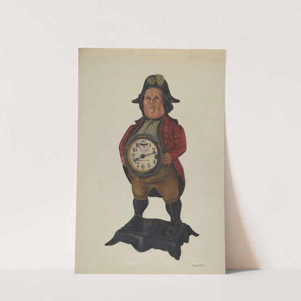 Magic Lamp Clock in 18th Century Figure by George File