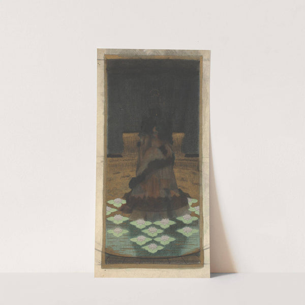 Magical Holy Mountain within a Lotus-filled Sea by Herbert Crowley