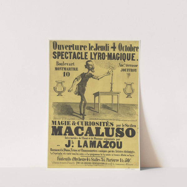 Magie & curiosités par le sicilien Macaluso (1858) by Lith. Van Geleyn