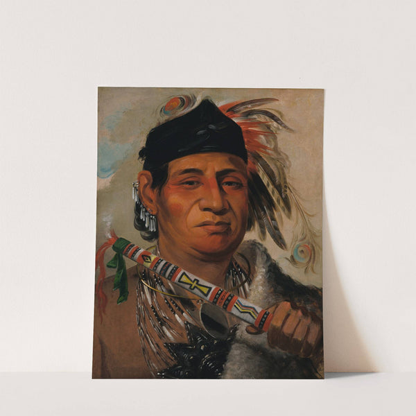 Mah-Kée-Mee-Teuv, Grizzly Bear, Chief of The Tribe by George Catlin