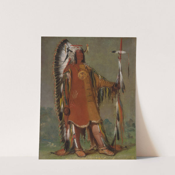 Máh-To-Tóh-Pa, Four Bears, Second Chief, In Full Dress by George Catlin