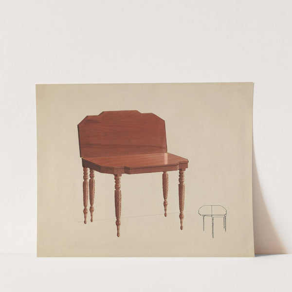 Mahogany Card Table by Dorothy Posten