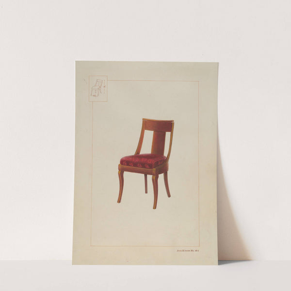 Mahogany chair by James M. Lawson