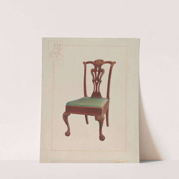 Mahogany Chair by Edward L. Loper