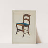 Mahogany Chair with Card Rose Design on UpperWrung by Florence Truelson
