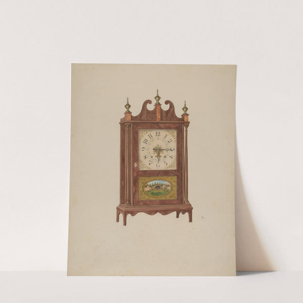 Mahogany Clock by Carl Buergerniss