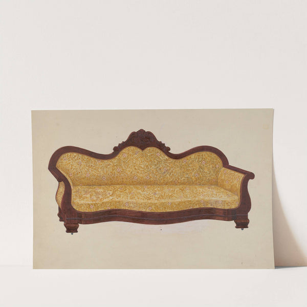 Mahogany Sofa by Edward A. Darby