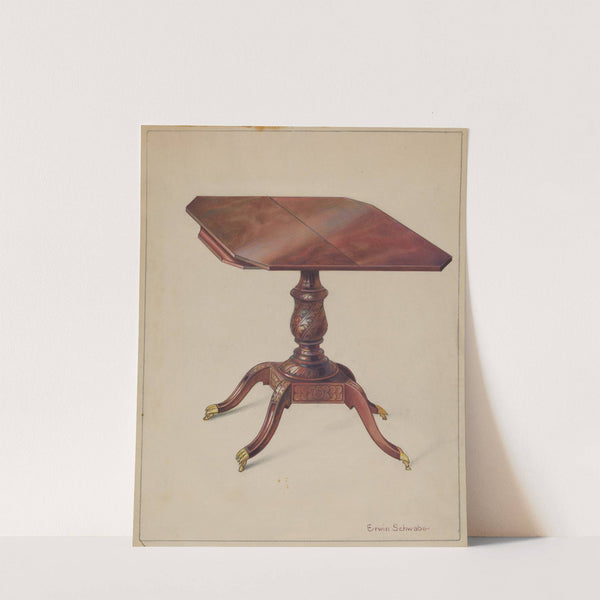 Mahogany Tilt-top Table by Erwin Schwabe