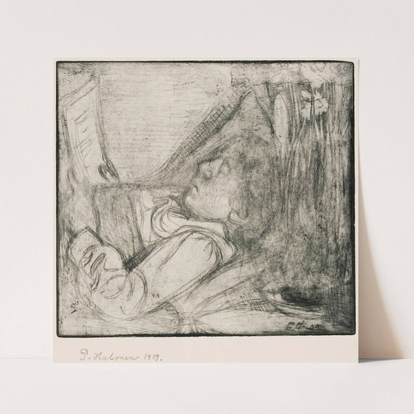 Maija is Ill by Pekka Halonen