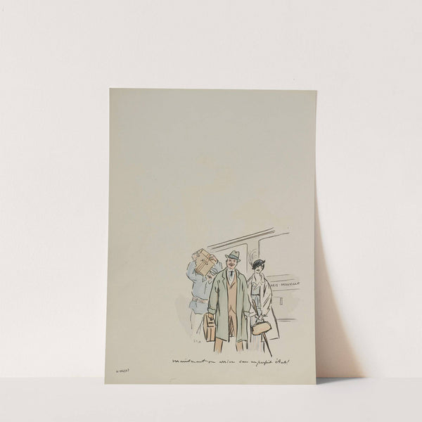 Maintenant on arrive dans un parfait état! (1913) by Georges Goursat (Sem)