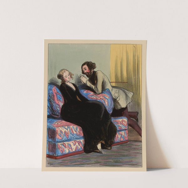 Mais, voyons si Paul et Henri s’entendent, il faudra que tu choisisses lequel des deux garderas-tu Celui qui me q (1840) by Paul Gavarni