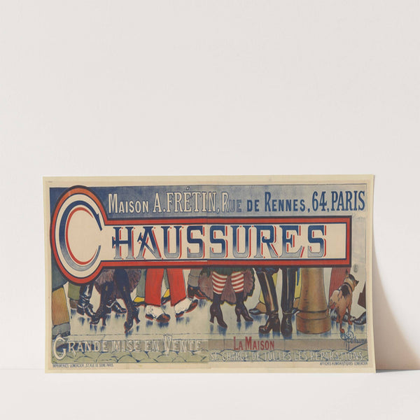 Maison A. Fretin, rue de Rennes, 64, Paris. Chaussures. Grande mise en vente (1895) by Albert Guillaume