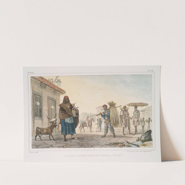 Maison à louer, cheval et chèvre à vendre (1834 - 1839) by Jean Baptiste Debret