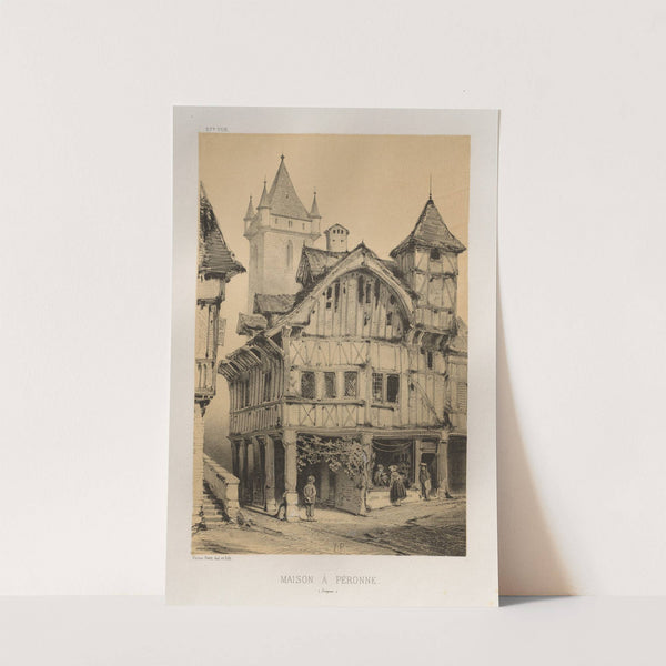 Maison A Peronne (Somme) (1860) by Victor Petit