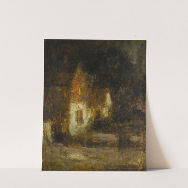 Maison au clair de lune, Gerberoy (1902) by Henri Le Sidaner