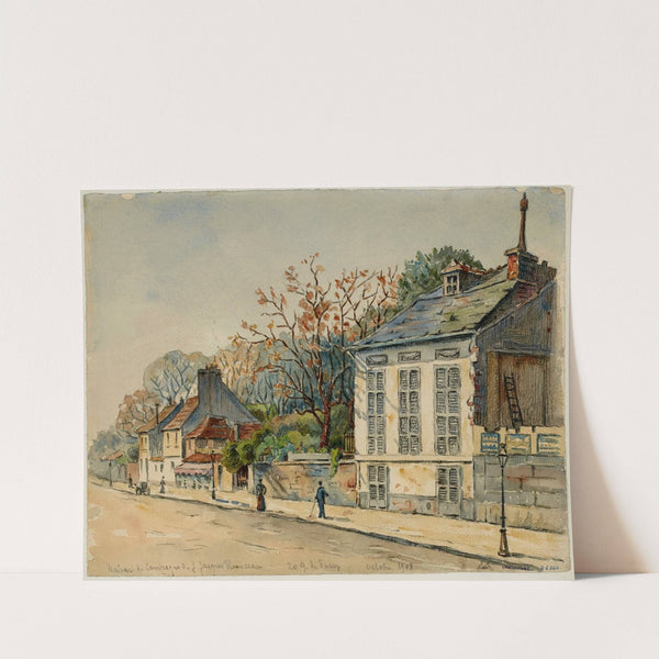 Maison de campagne de Jean-Jacques Rousseau, 20 quai de Passy (1908) by Georges-Henri Manesse