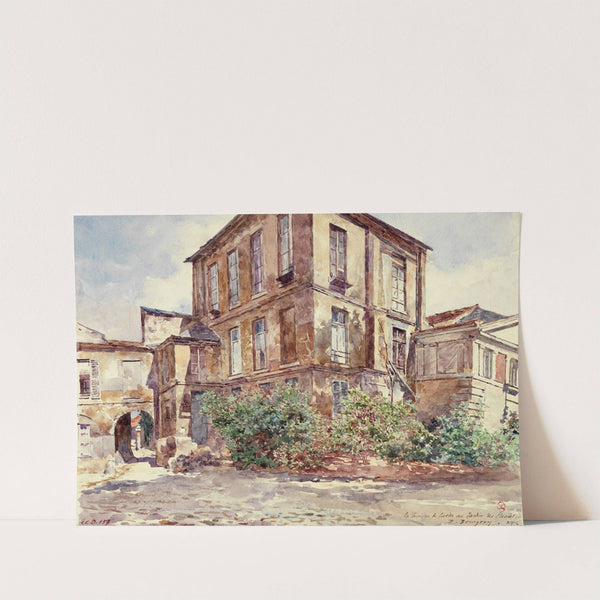 Maison de Cuvier au jardin des Plantes by Marie-Désiré Bourgoin