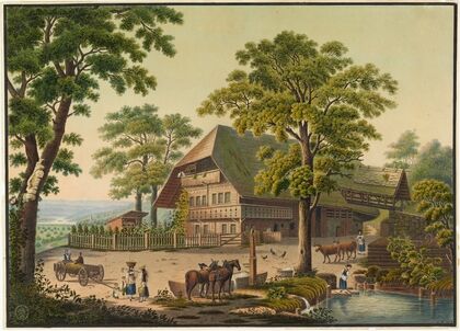 Maison de paysan près Wichtrach (Ct. de Berne)