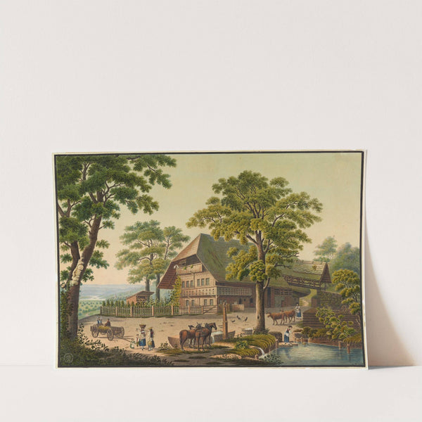 Maison de paysan près Wichtrach (Ct. de Berne) by Jakob Samuel Weibel