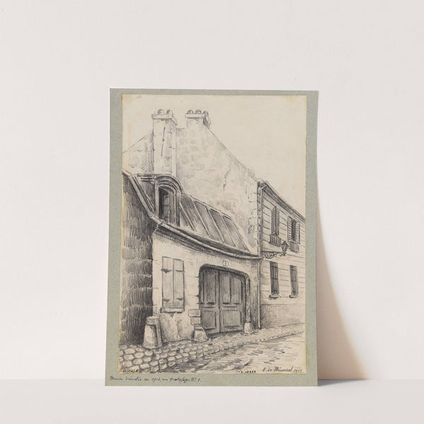 Maison démolie en 1902 rue Quatrefage (1902) by Eugène de Ménorval