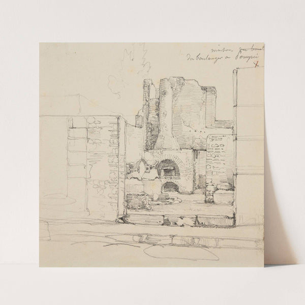 Maison du boulanger à Pompéi (1828) by Jacques-Raymond Brascassat