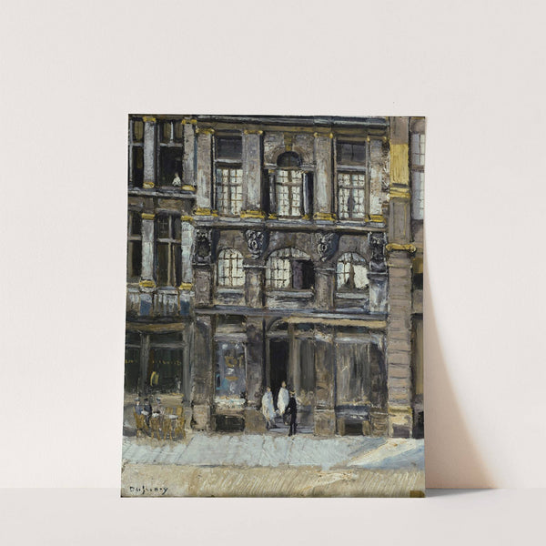 Maison occupée par Victor Hugo sur la Grand' Place à Bruxelles en 1851 et 1852 by Georges Dufrénoy