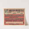 Maison universelle, Maubé Aîné. Avignon, succursale à Carpentras, Valence, succursale à Privas (1890) by Imp. Camis