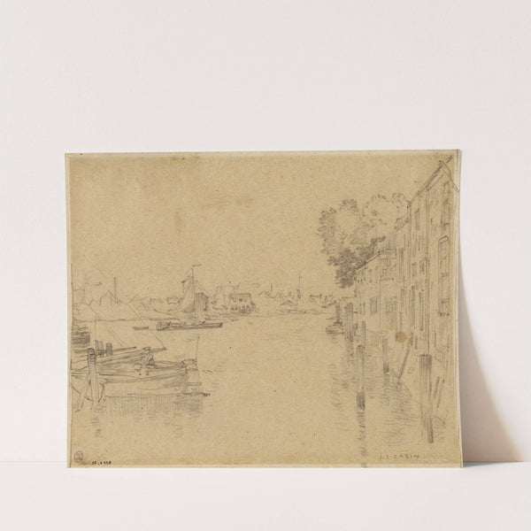 Maisons au bord de l’eau by Jean Charles Cazin