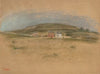 Maisons au pied d’une falaise