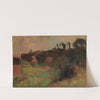 Maisons Au Pied D’une Falaise (circa 1895-98) by Edgar Degas