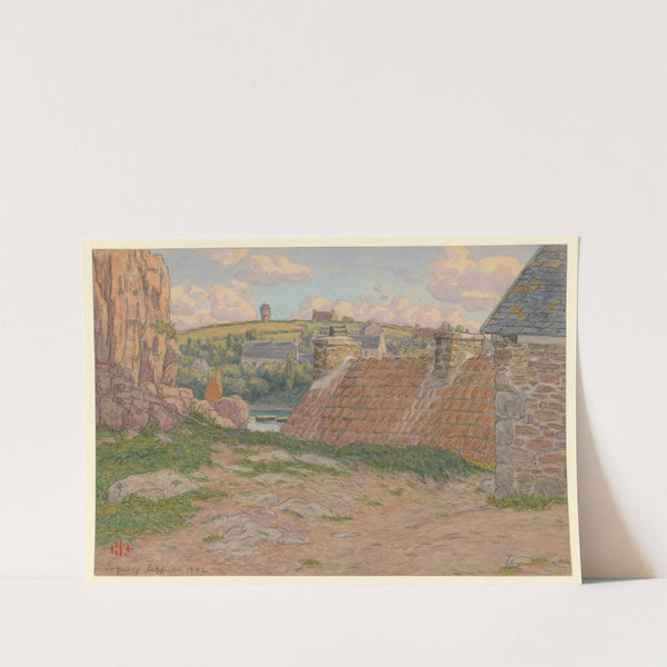 Maisons du port, Loguivy (1902) by Henri Rivière