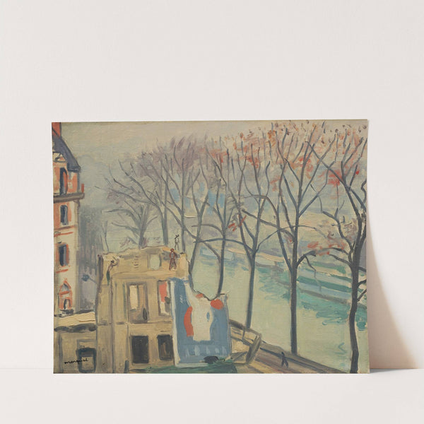 Maisons en démolition quai de Conti, Paris (1931) by Albert Marquet