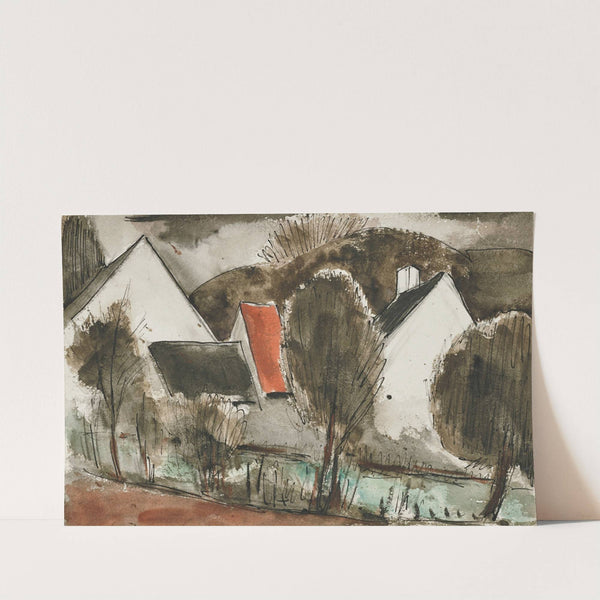 Maisons rurales en hiver by Julio González