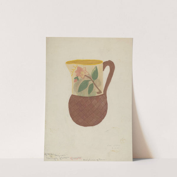 Majolica Pitcher by Vina Dishon