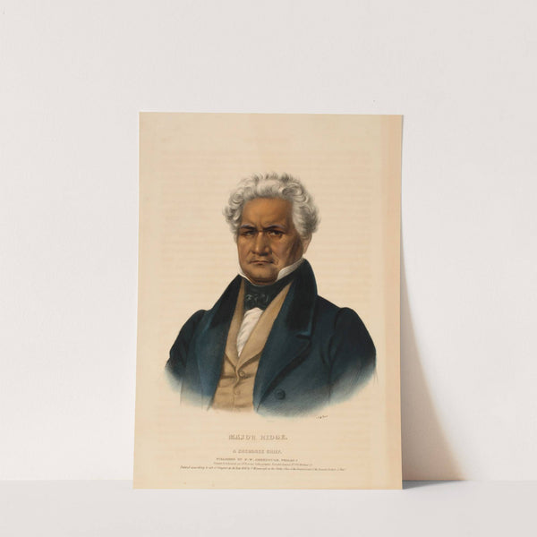 Major Ridge. A Cherokee Chief (1838) by Charles Bird King
