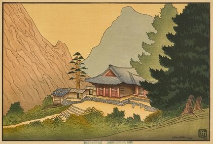 Makaen Monastery, Diamond Mountains, Korea (1928)
