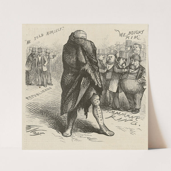Make room for the leper (1871) by Thomas Nast