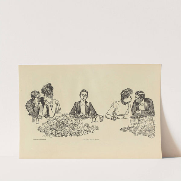 Making bread pills (1900-1905) by Charles Dana Gibson