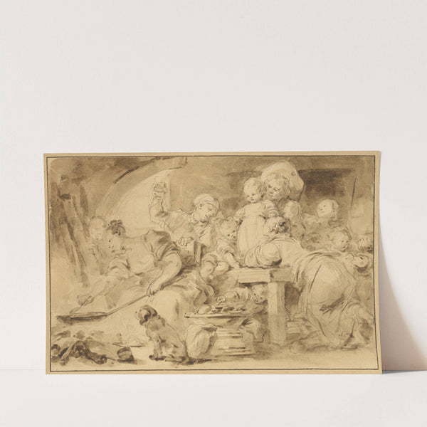 Making Fritters (Les Beignets) by Jean-Honoré Fragonard