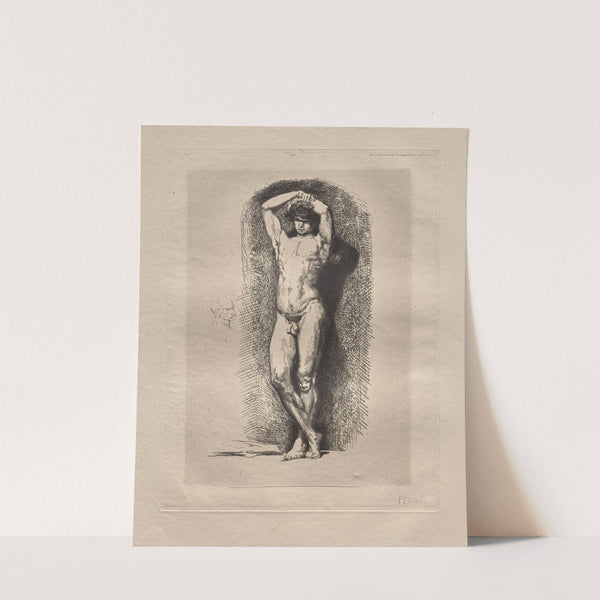 Male Académie (1865) by François-Nicolas Chifflart