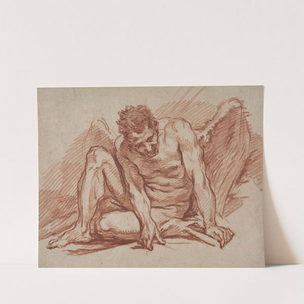 Male Academy with Wings (1745-1750) by François Boucher