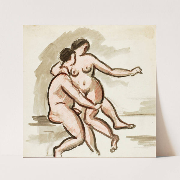 Male and Female Nude by Carl Newman