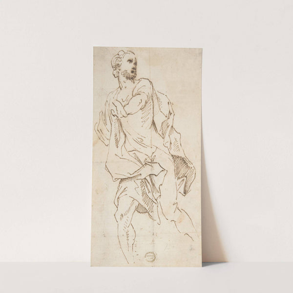 Male Figure Running by Giovanni Lanfranco