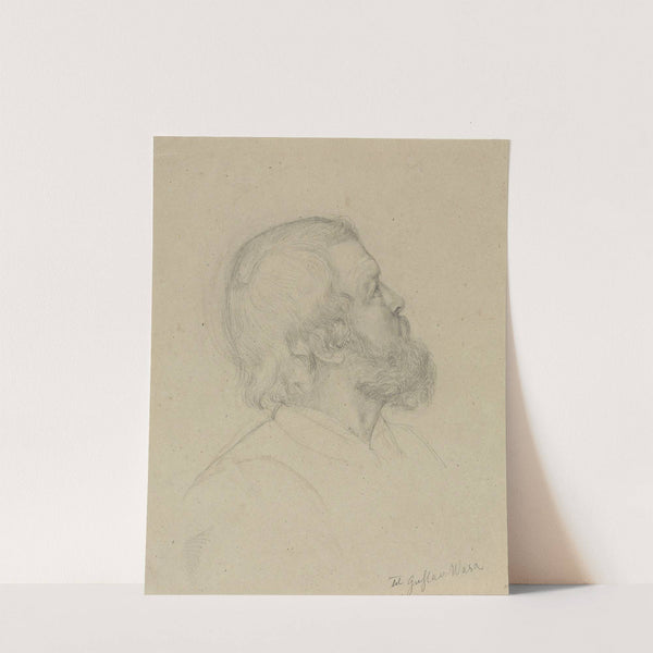 Male head (Between 1839 and 1841) by Adolph Tidemand